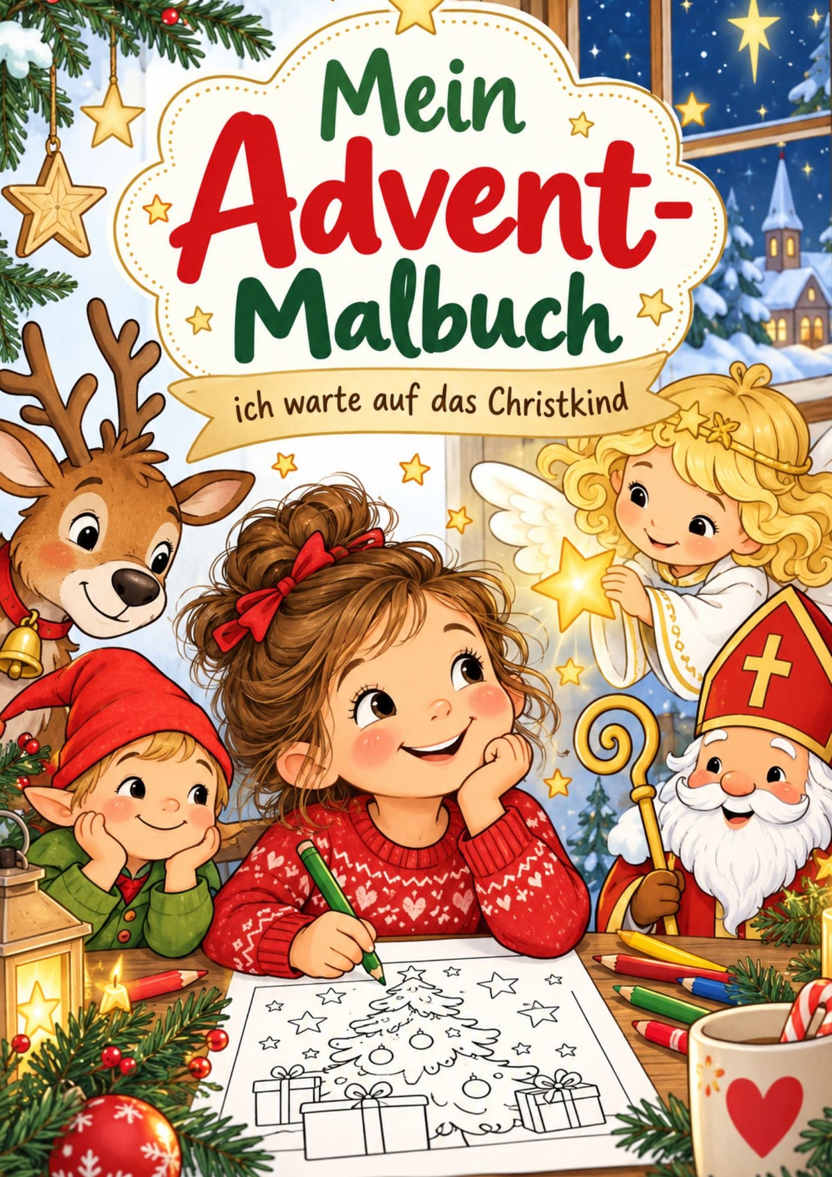Mein Advent-Malbuch – ich warte auf das Christkind (download)