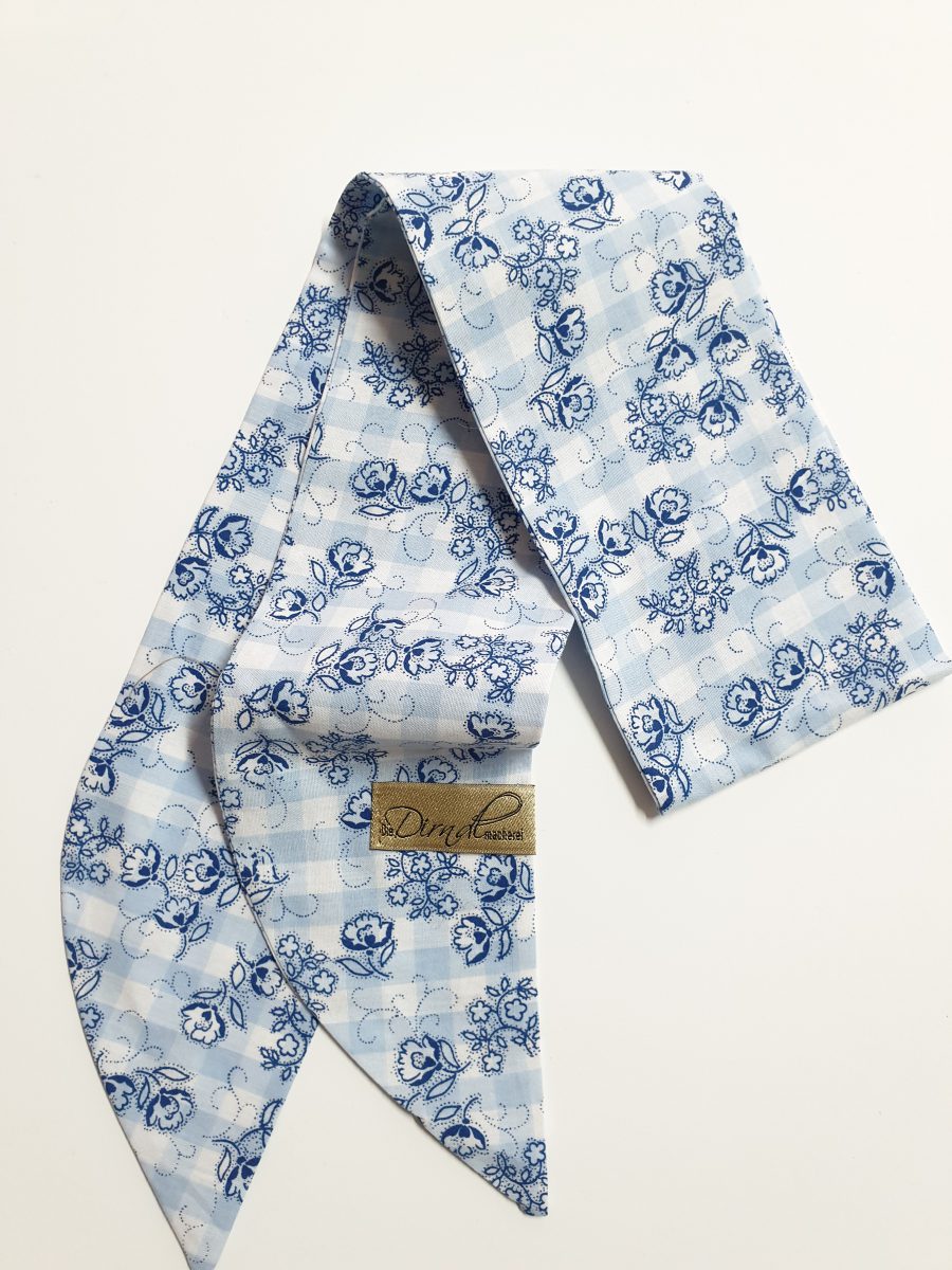 Halstuch "Toni" Karo hellblau