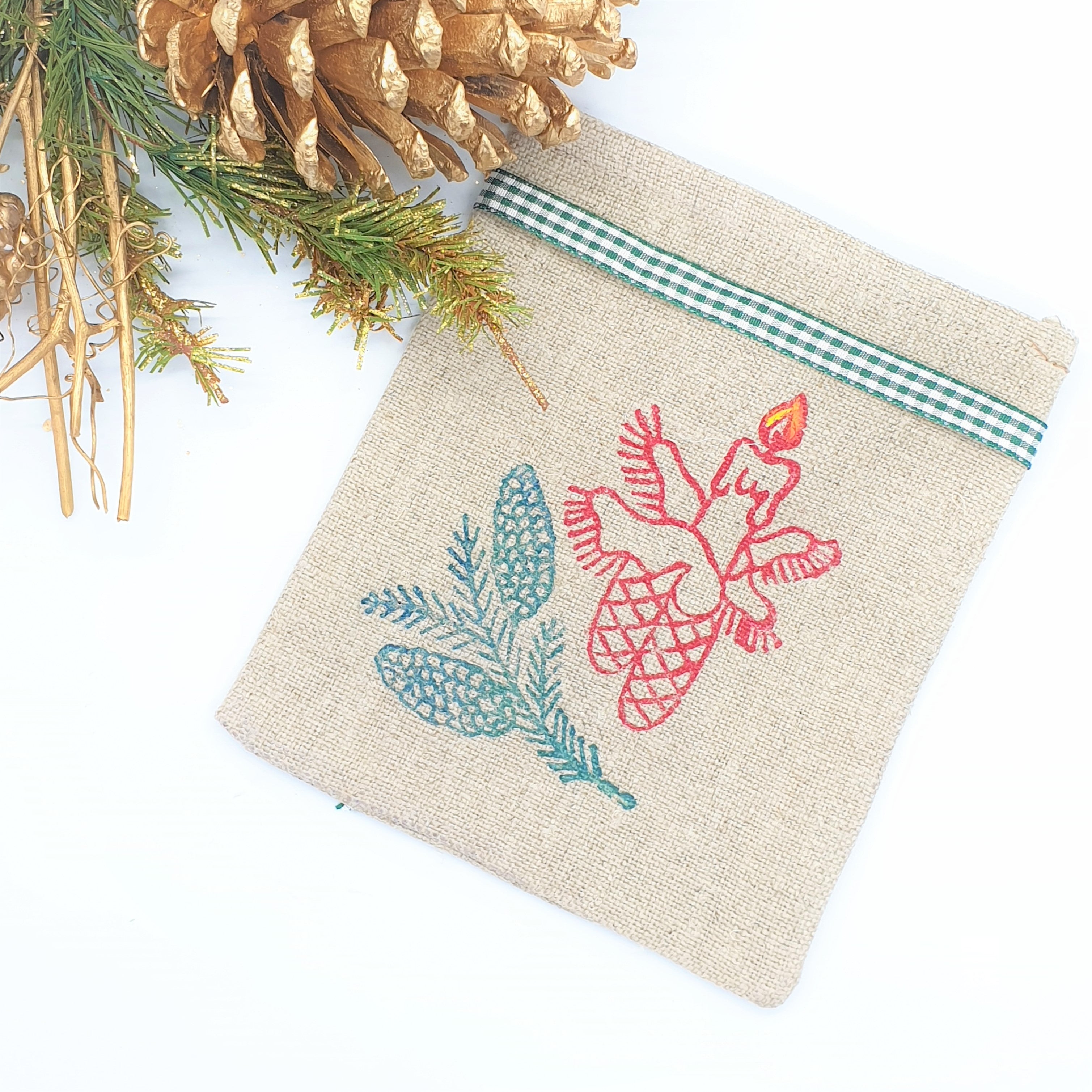 Geschenksackerl "Leini" Motiv Kerze-Kirche