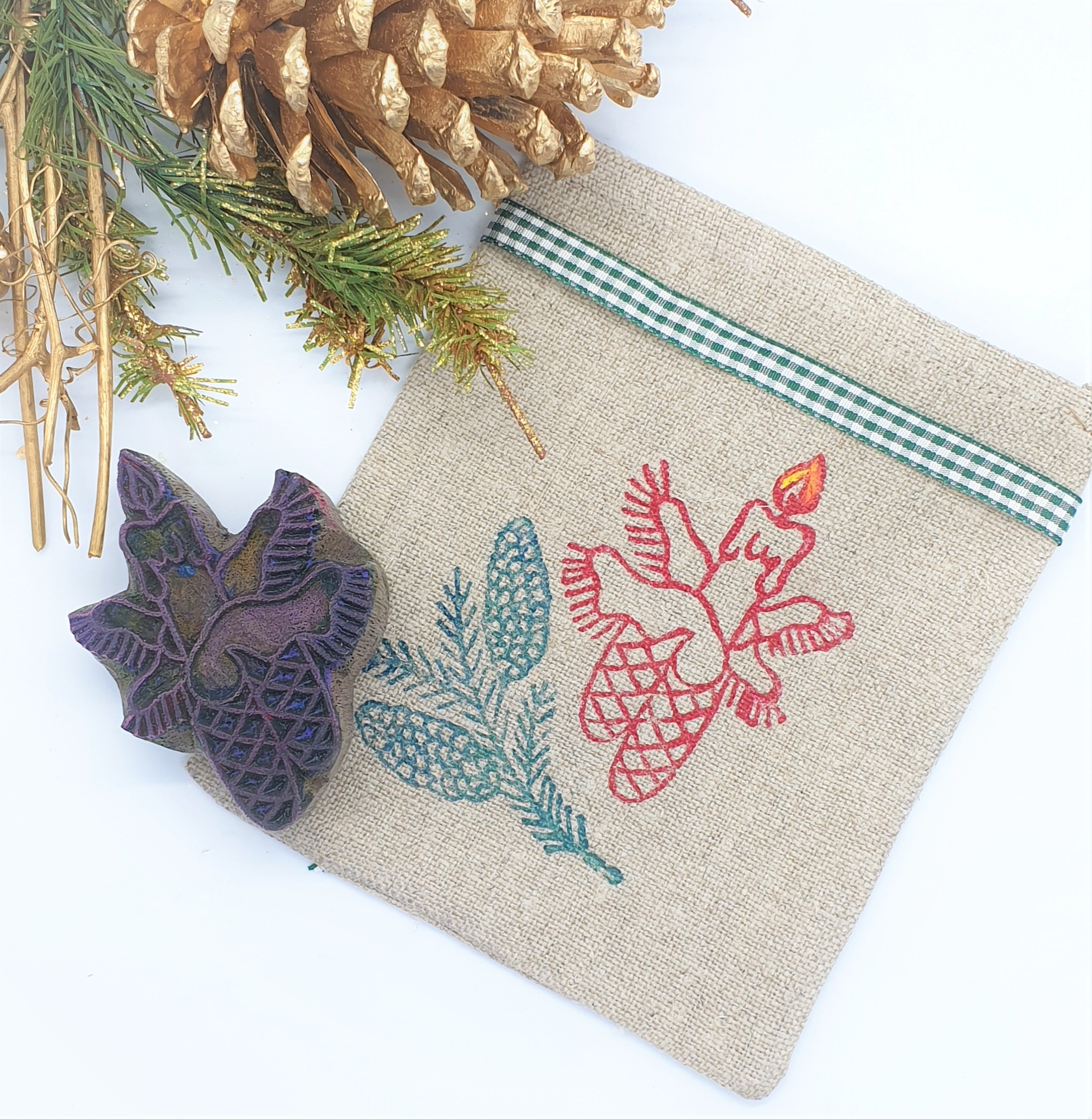 Geschenksackerl "Leini" Motiv Kerze-Kirche