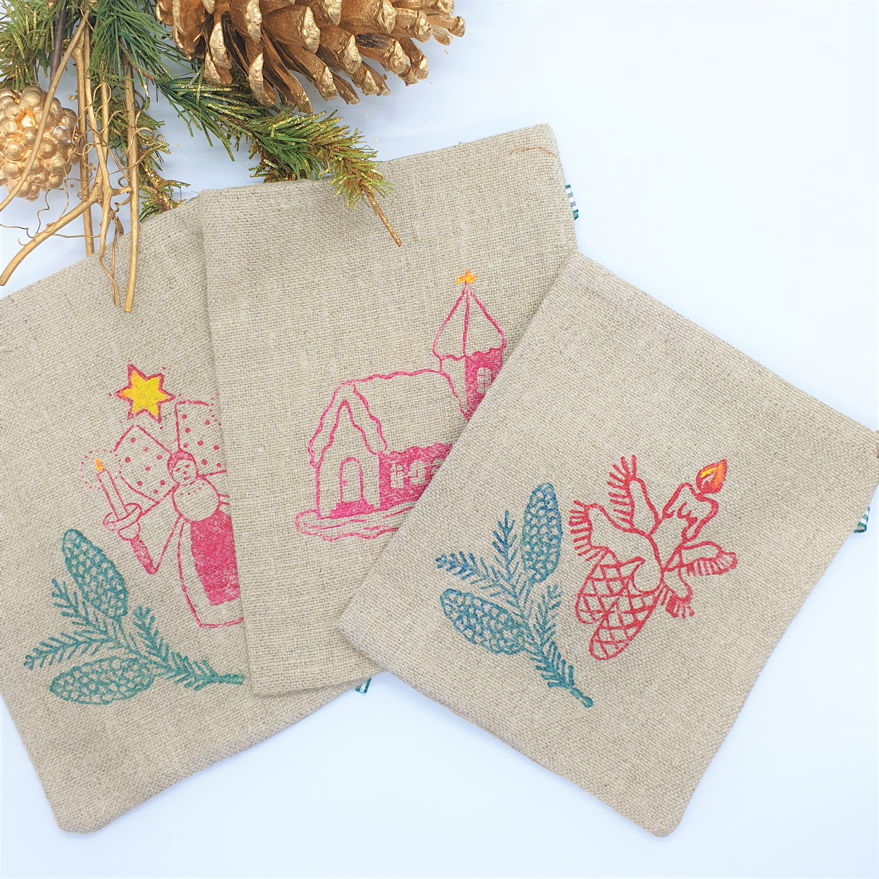 Geschenksackerl "Leini" Motiv Kerze-Kirche