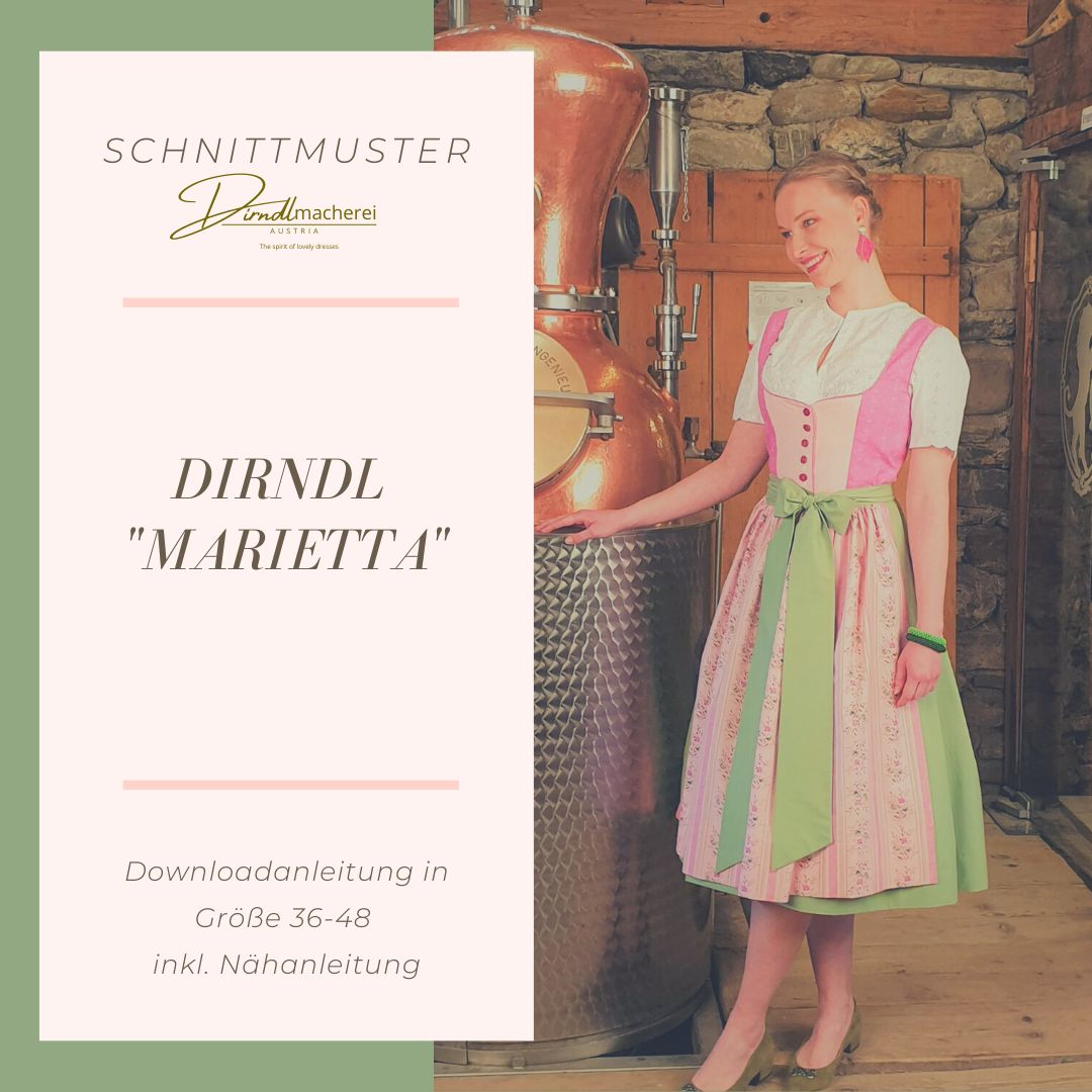 Dirndl Schnittmuster "Marietta", Gr. 42