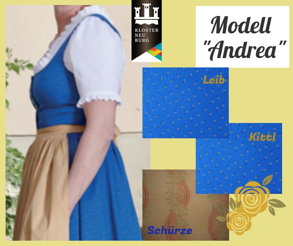 Original Dirndlstoffpaket Klosterneuburger Tracht Dirndl „Andrea“