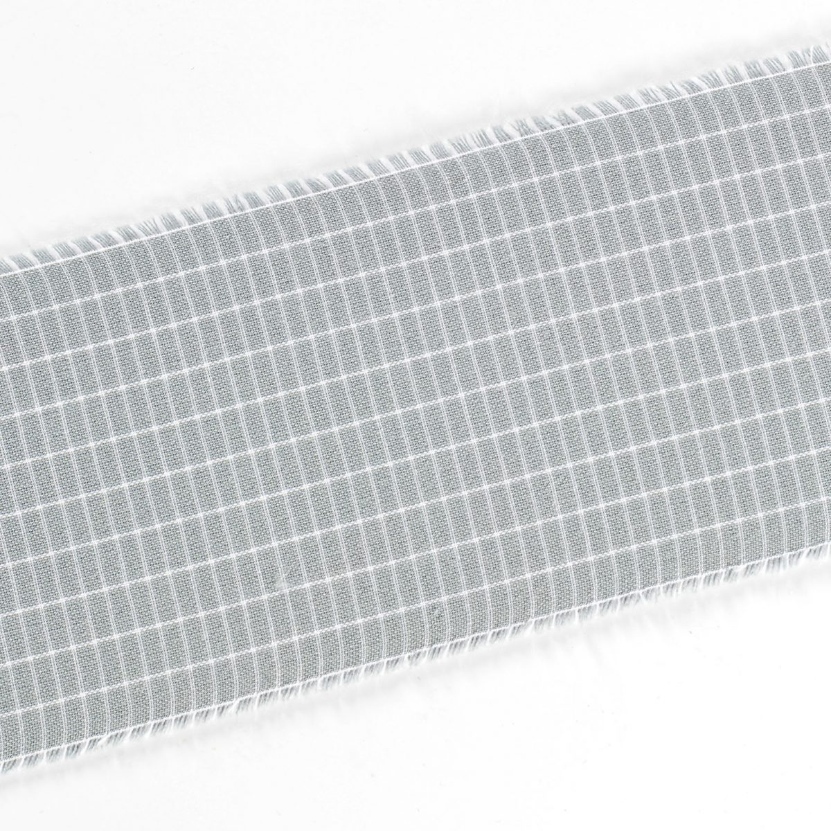 Hanslband Zugband mit Reihkaro für Dirndl und Schürzen in grau 10 cm breit