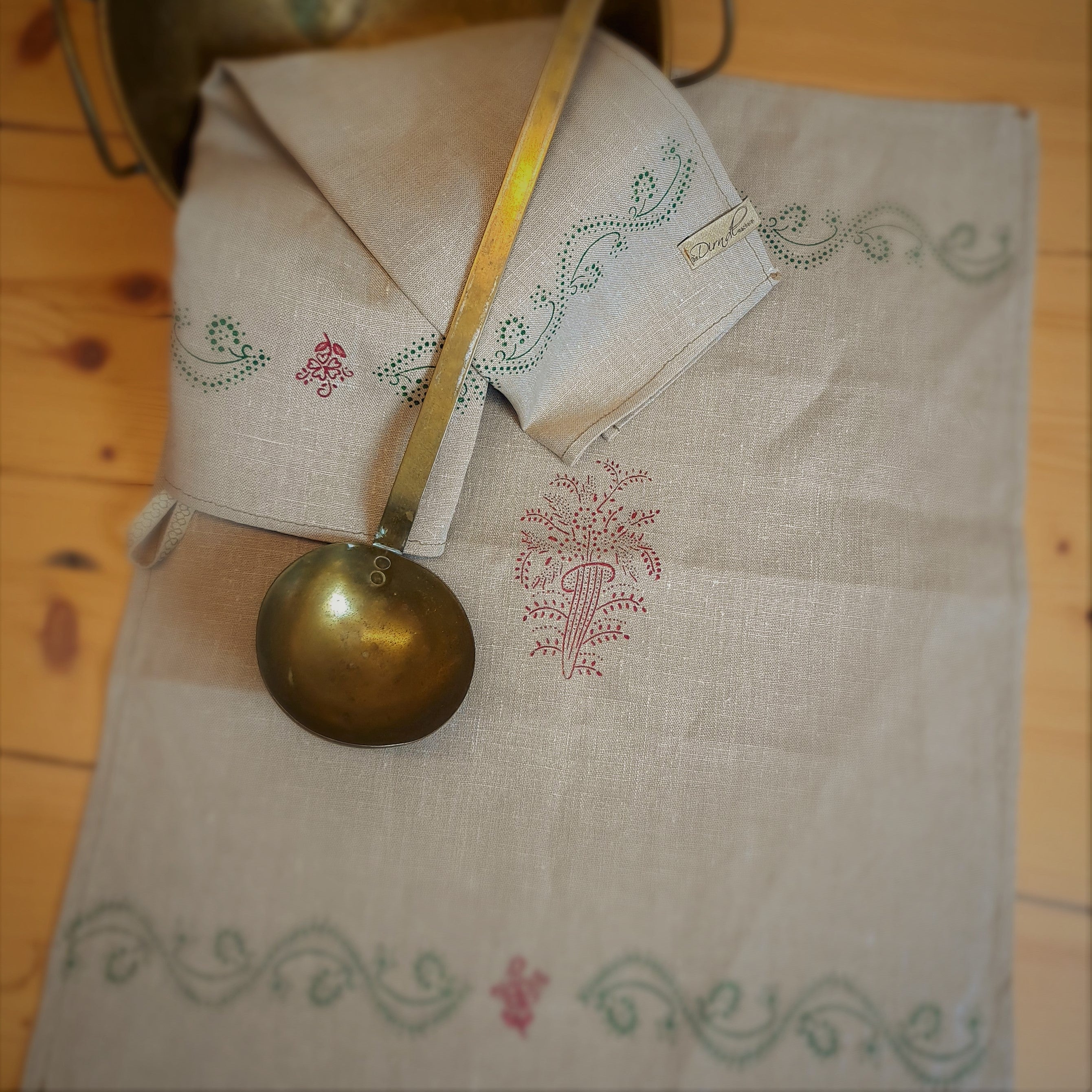 Handdruck - Geschirrtuch "Füllhorn"