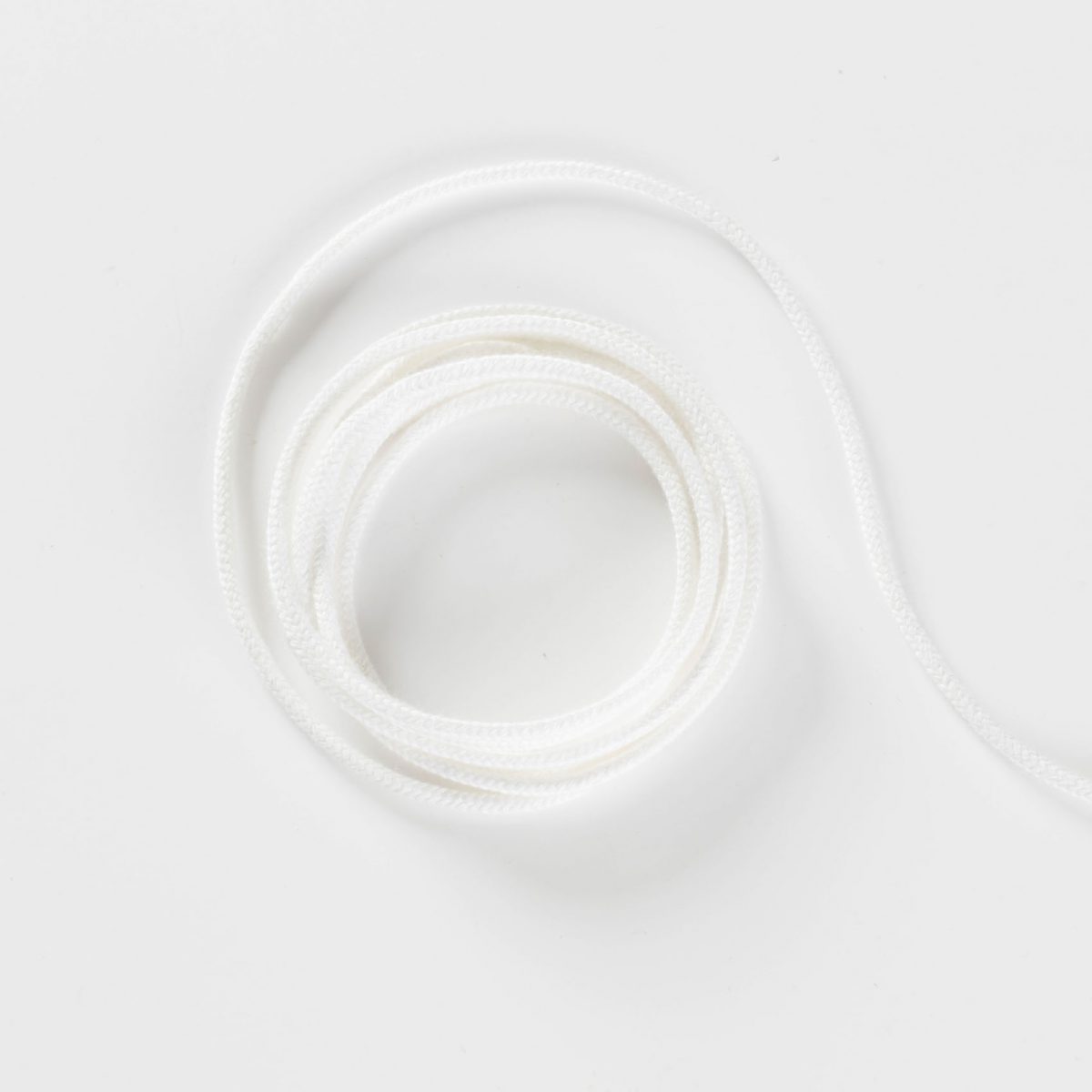 Paspelband für Dirndl aus Baumwolle Stärke 3 mm weiß