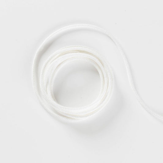 Paspelband für Dirndl aus Baumwolle Stärke 3 mm weiß