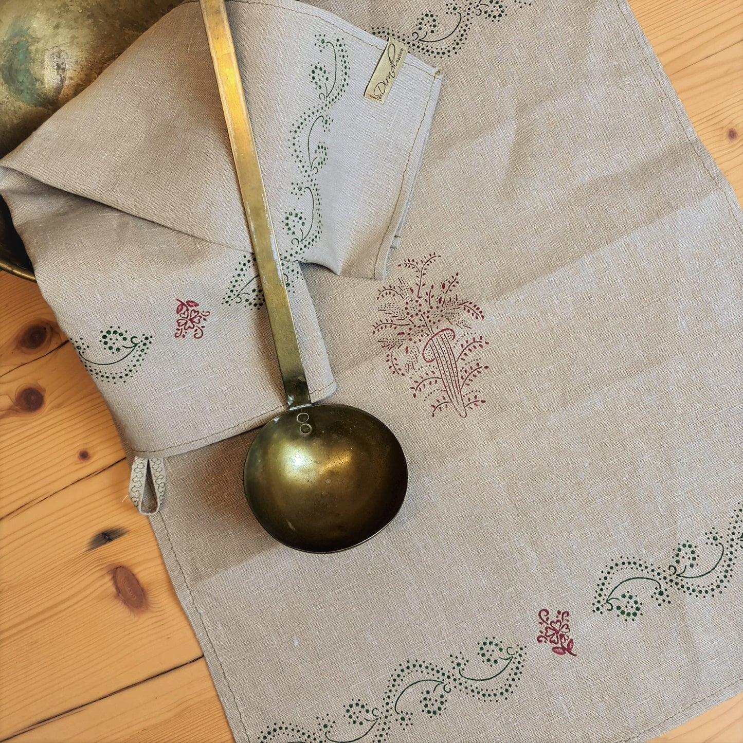 Handdruck - Geschirrtuch "Füllhorn"